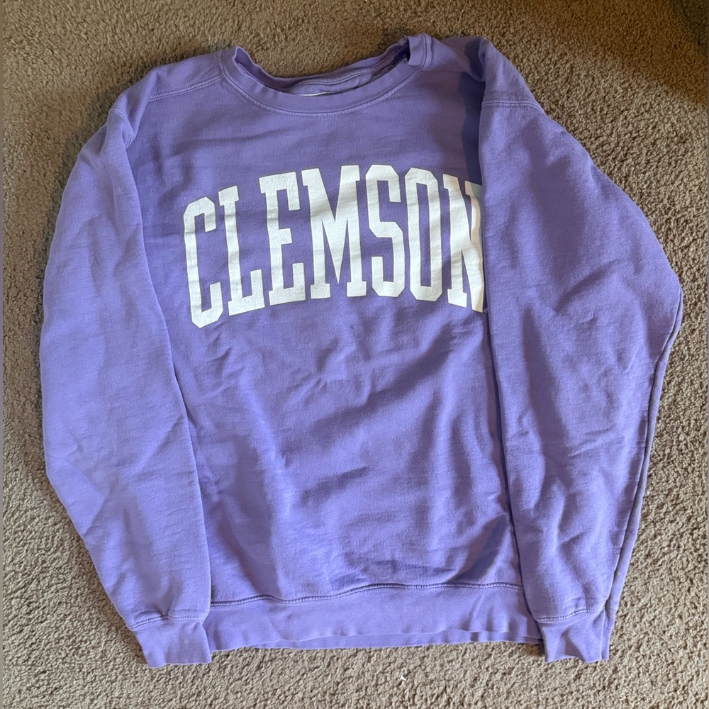 Purple Clemson Crewneck